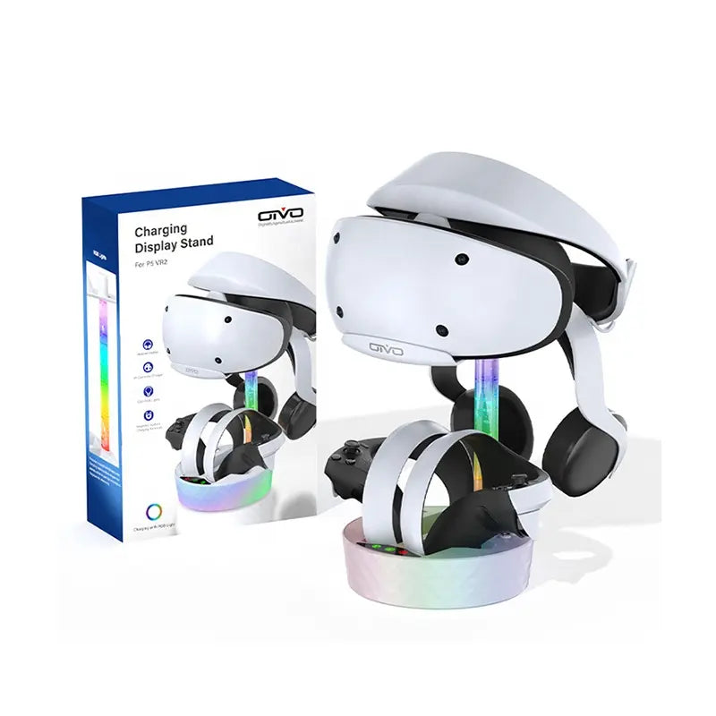 OIVO PSVR2 Stand Multifunctional Colorful RGB Charger Base For PS VR2 Magnetic Charging Dock Station VR Glasses Storage Stand (IV-P5272) OIVO PSVR2 Stand Multifunctional Colorful RGB Charger Base For PS VR2 Magnetic Charging Dock Station VR Glasses Storage Stand (IV-P5272)